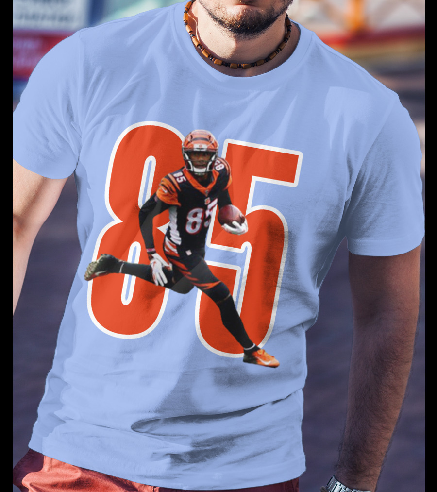 Tee Higgins 85 NFL Football Bengals Player T-Shirt