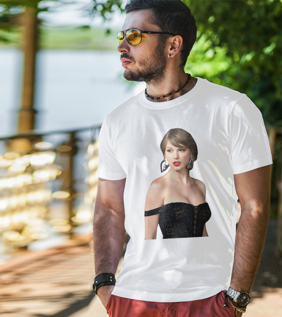 Taylor Swift Black Dress Elegant Look T-Shirt