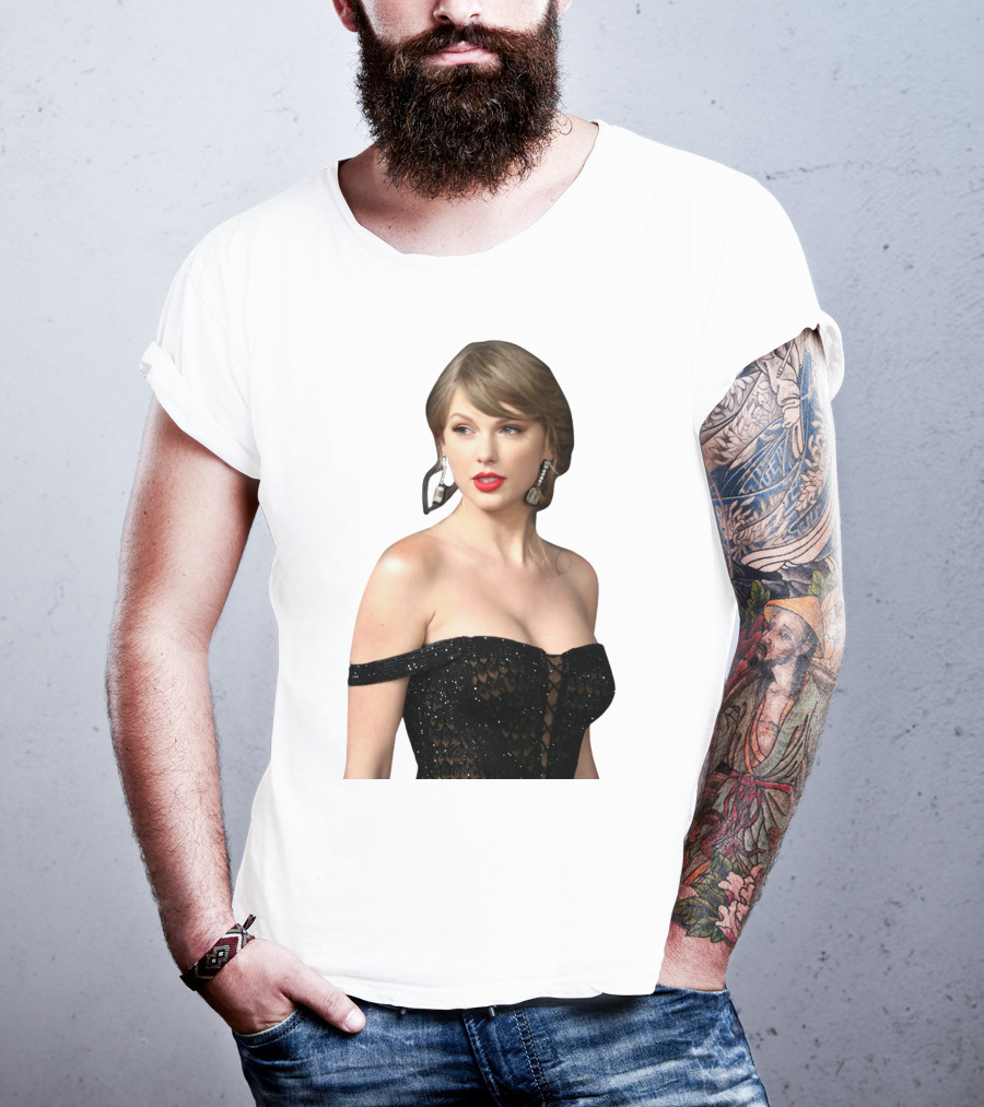Taylor Swift Black Dress Elegant Look T-Shirt