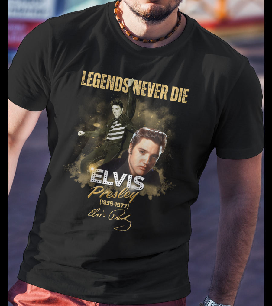 LEGENDS NEVER DIE ELVIS PRESLEY 1935-1977 T-Shirt