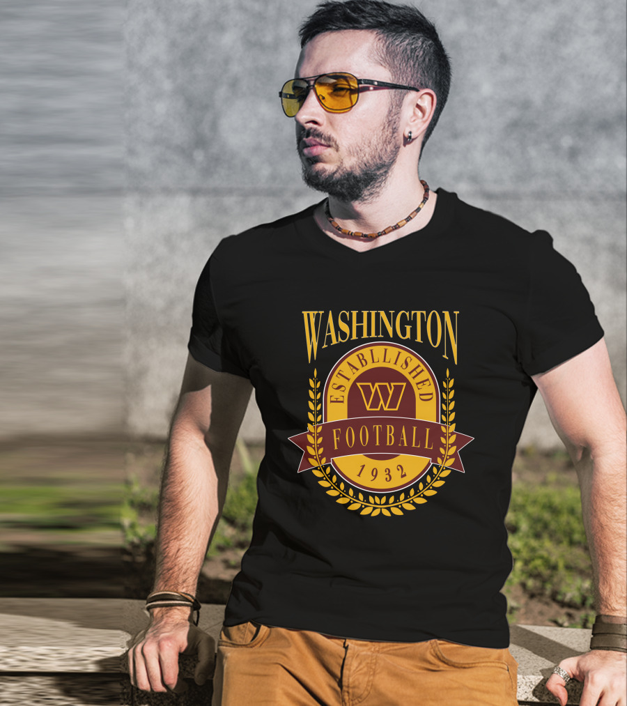 Washington Commanders Established 1932 Football T-Shirt