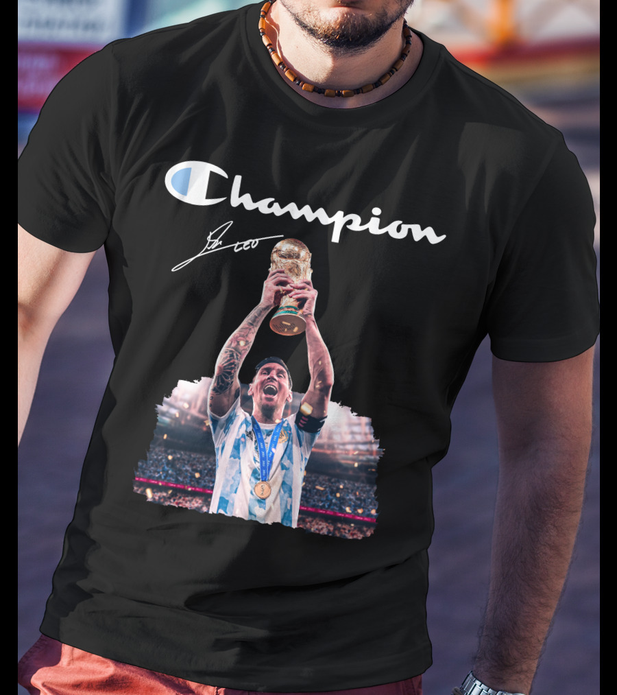 Champion Trophy Celebration Soccer Legend T-Shirt