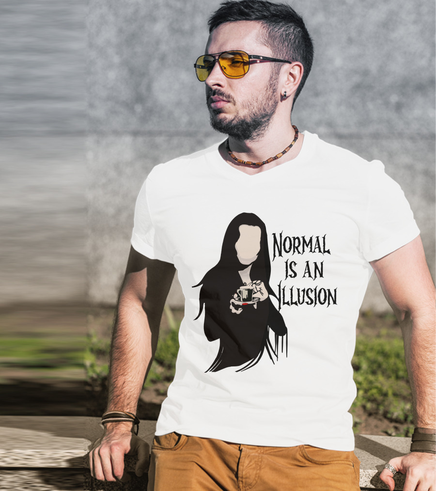 Wednesday Addams Normal Is An Illusion T-Shirt
