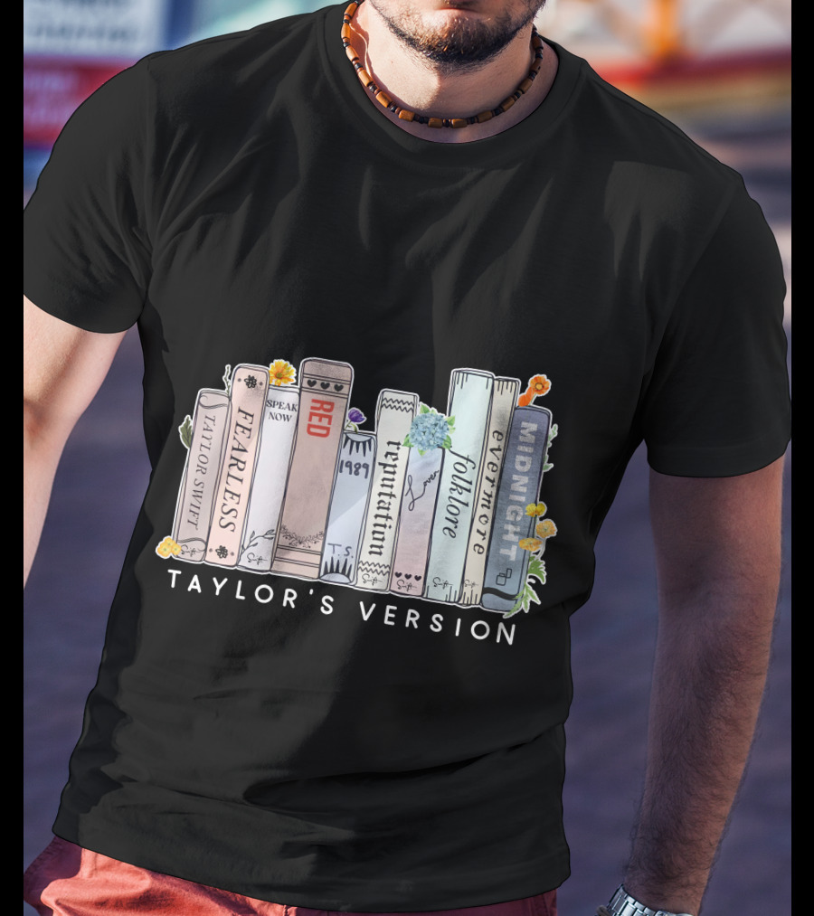 Taylor Swift Fearless Speak Now Red 1989 Reputation Folklore Evermore Midnight Taylor's Version T-Shirt
