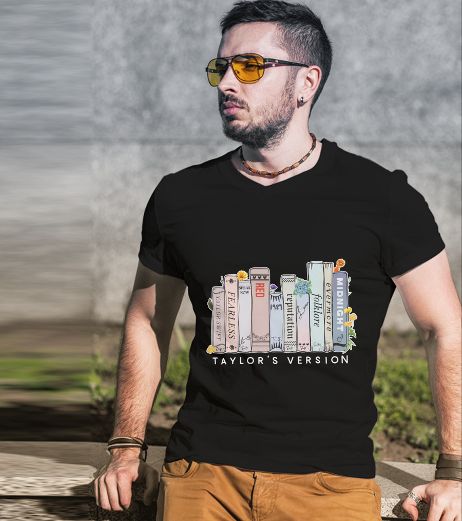 Taylor Swift Fearless Speak Now Red 1989 Reputation Folklore Evermore Midnight Taylor's Version T-Shirt