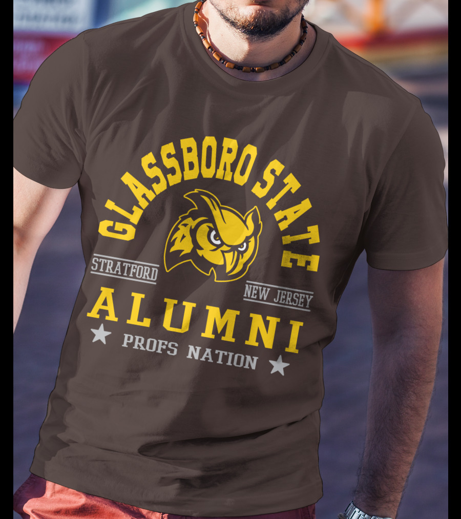 Glassboro State New Jersey Alumni Profs Nation Stratford Owl T-Shirt