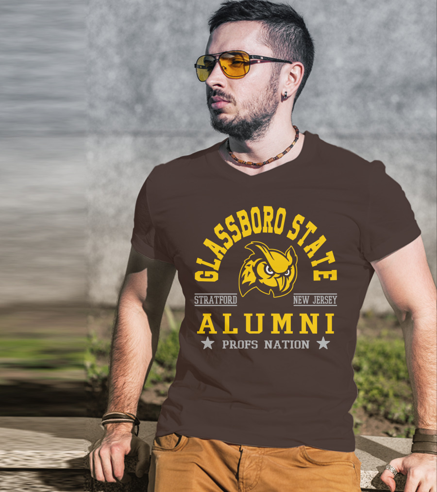 Glassboro State New Jersey Alumni Profs Nation Stratford Owl T-Shirt