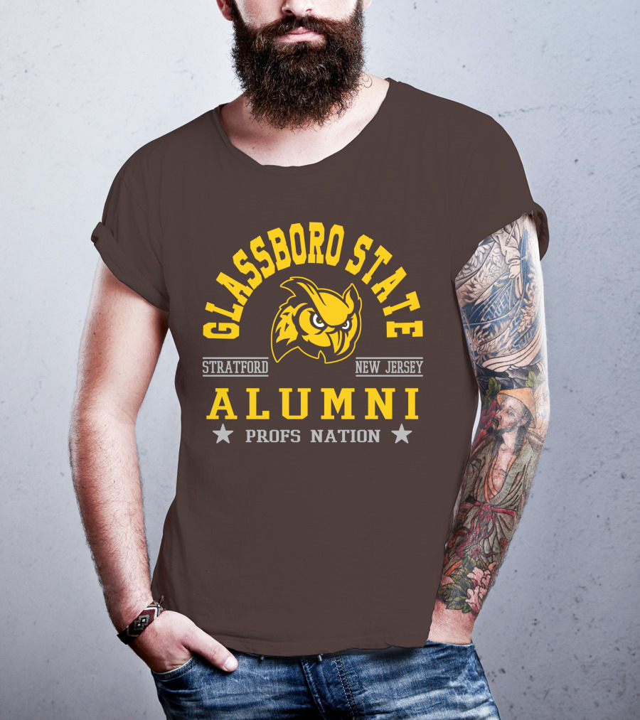 Glassboro State New Jersey Alumni Profs Nation Stratford Owl T-Shirt