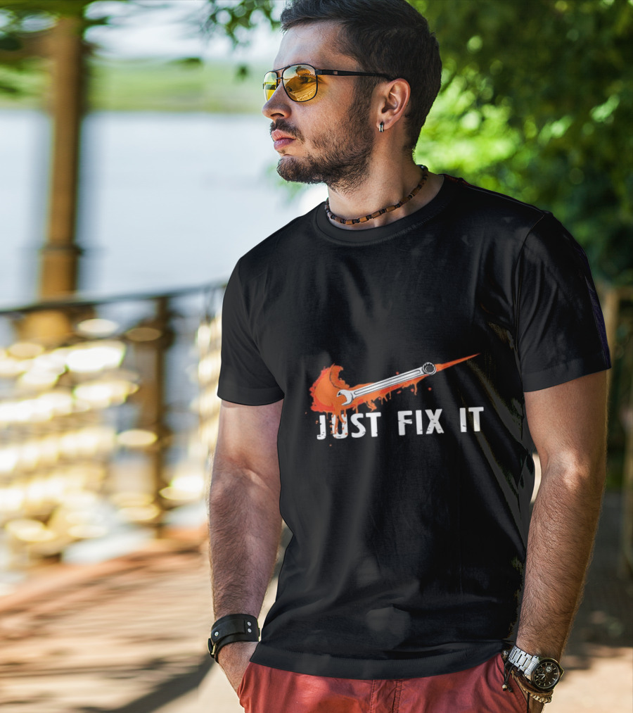 JUST FIX IT Wrench Splash T-Shirt