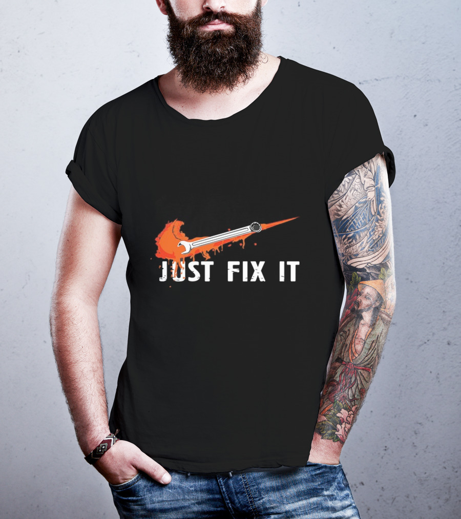 JUST FIX IT Wrench Splash T-Shirt