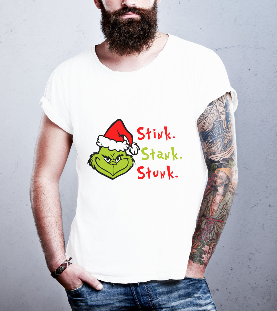 Stink Stank Stunk Xmas Party Grinch Christmas Movie T-Shirt