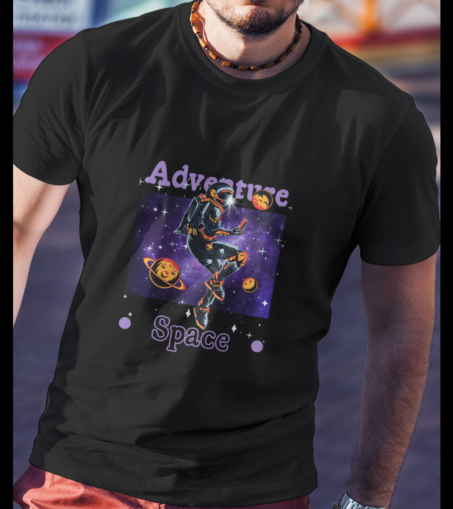 Adventure Space Astronauts Control The Universe Planets T-Shirt