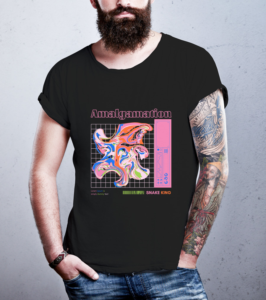 Amalgamation Snake King Distortion T-Shirt