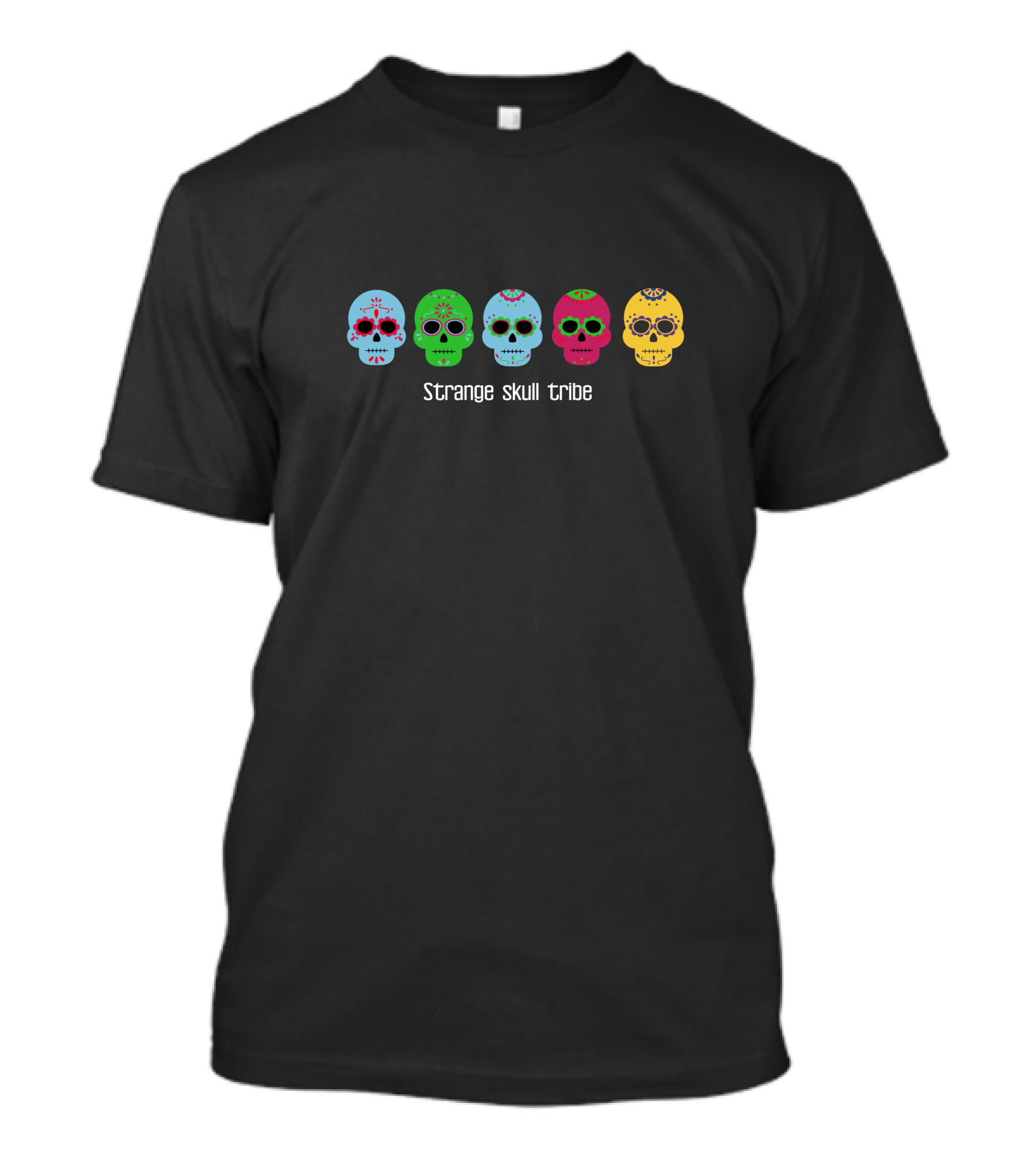 Strange Skull Tribe Colorful Skulls T-Shirt