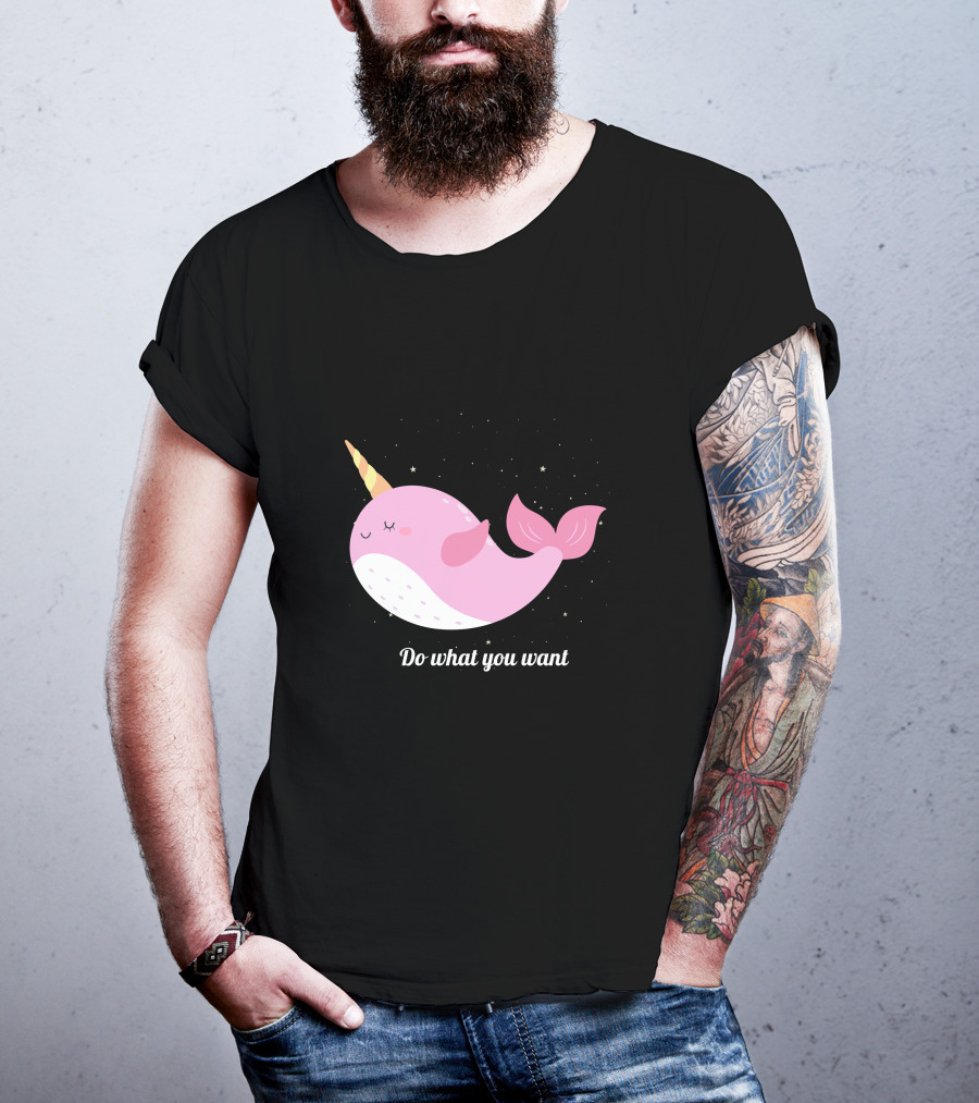 Do What You Want Narwhal Stars T-Shirt