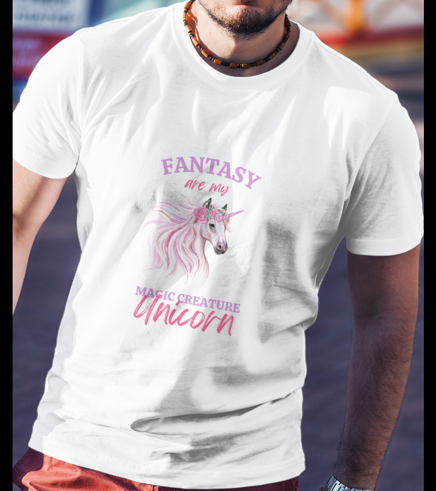 Fantasy Are My Magic Creature Unicorn T-Shirt