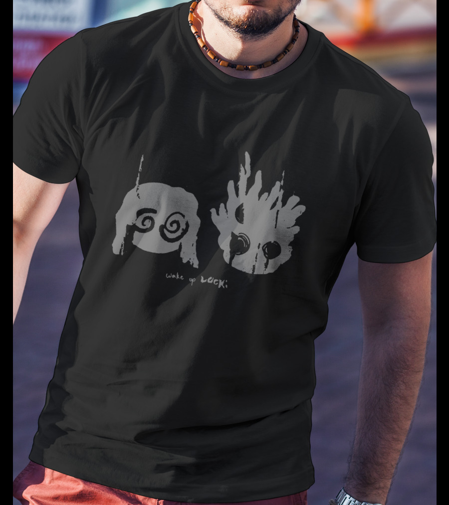 Wake Up Lock Psych Eye Spiral Monster Duo T-Shirt