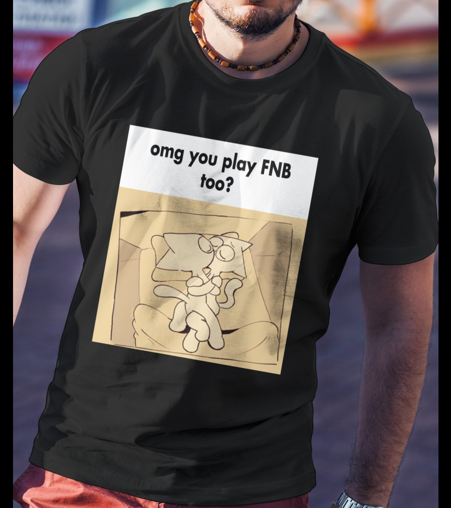 Omg You Play FNB Too Kissing Cartoon Characters In Box T-Shirt