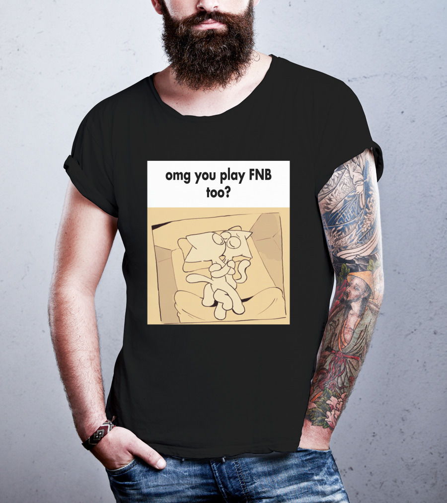 Omg You Play FNB Too Kissing Cartoon Characters In Box T-Shirt