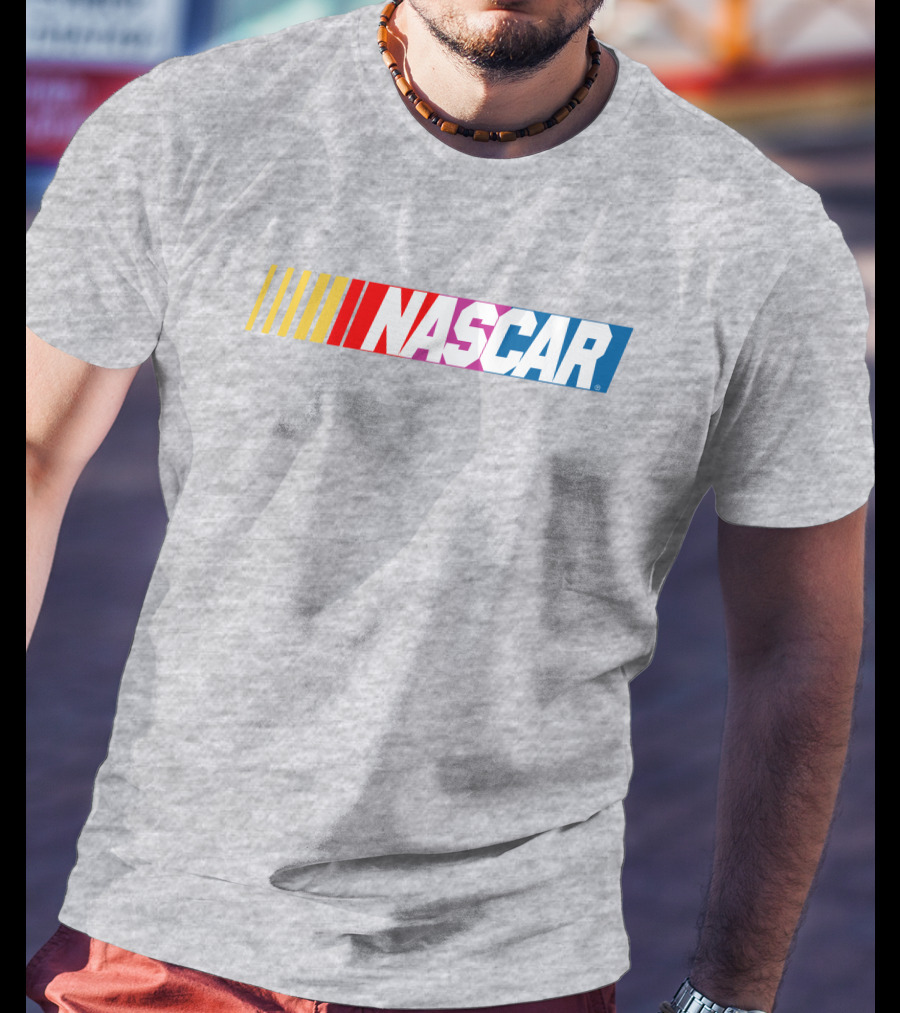 NASCAR Racing Logo With Gradient Bars T-Shirt