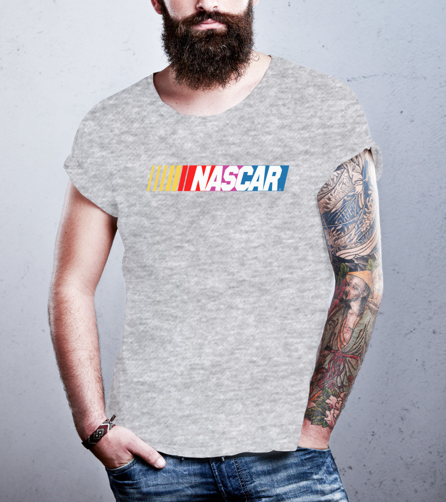 NASCAR Racing Logo With Gradient Bars T-Shirt