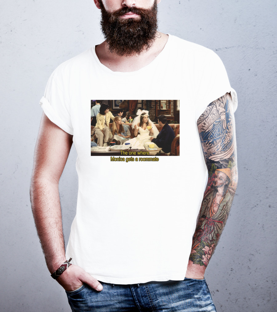Friends The One Where Monica Gets A Roommate Wedding Dress Scene T-Shirt