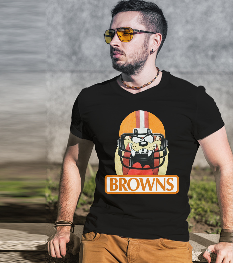 Browns Taz Football Helmet Jake Paul T-Shirt