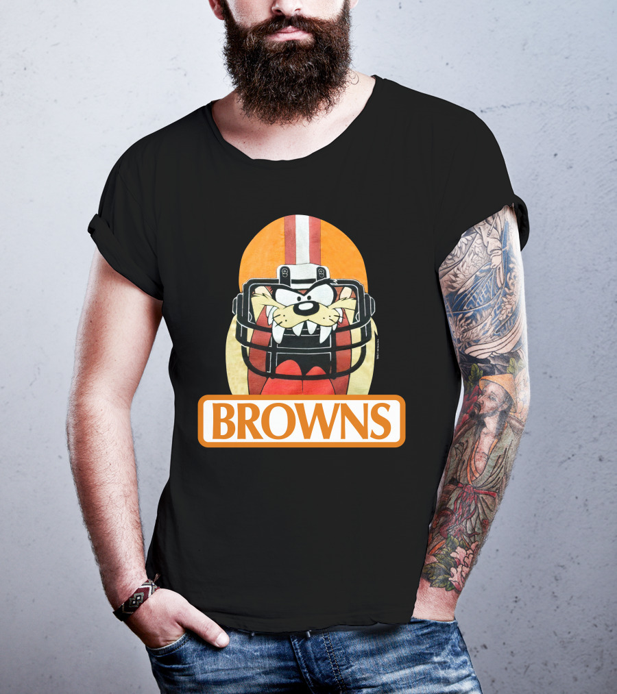 Browns Taz Football Helmet Jake Paul T-Shirt