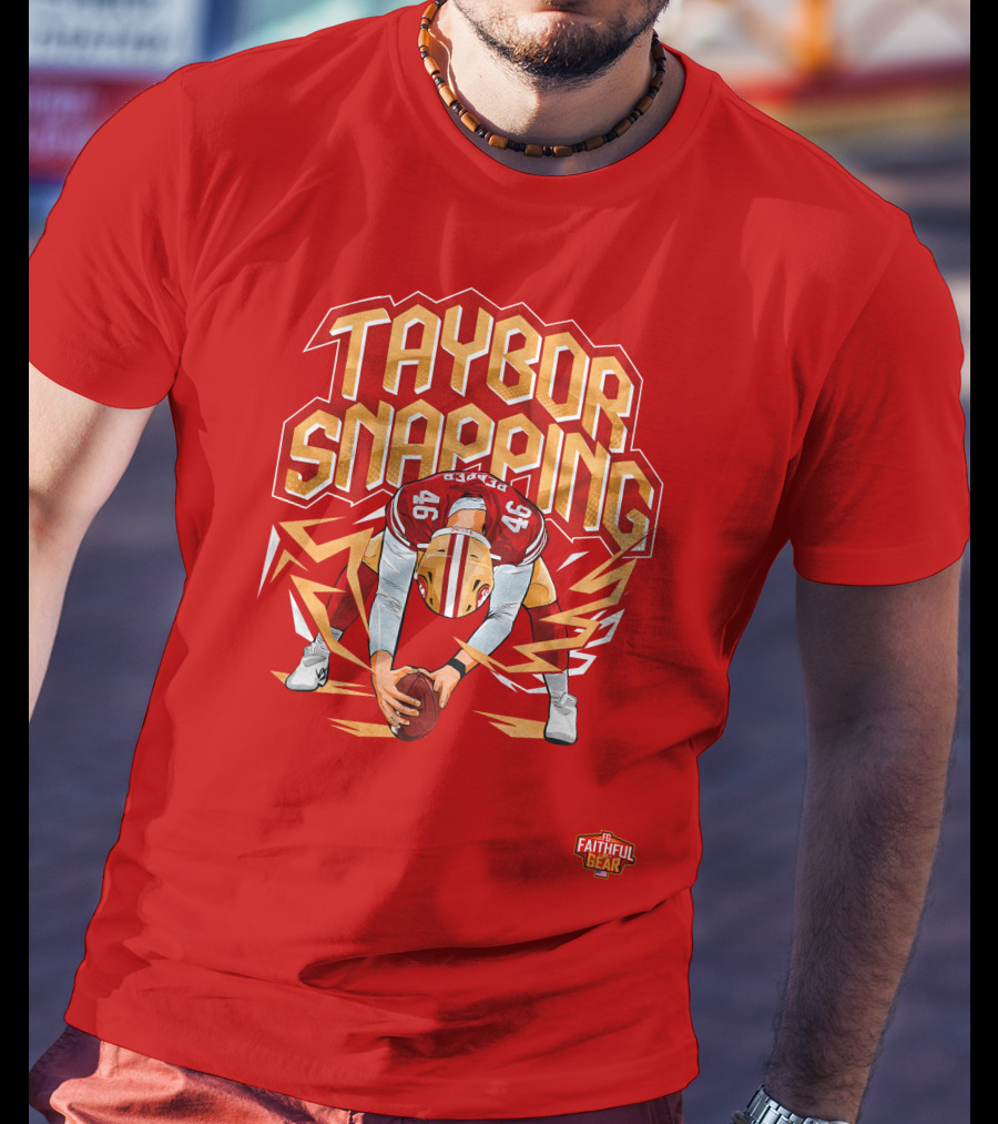 Taybor Snapping Faithful Gear 49 Football T-Shirt