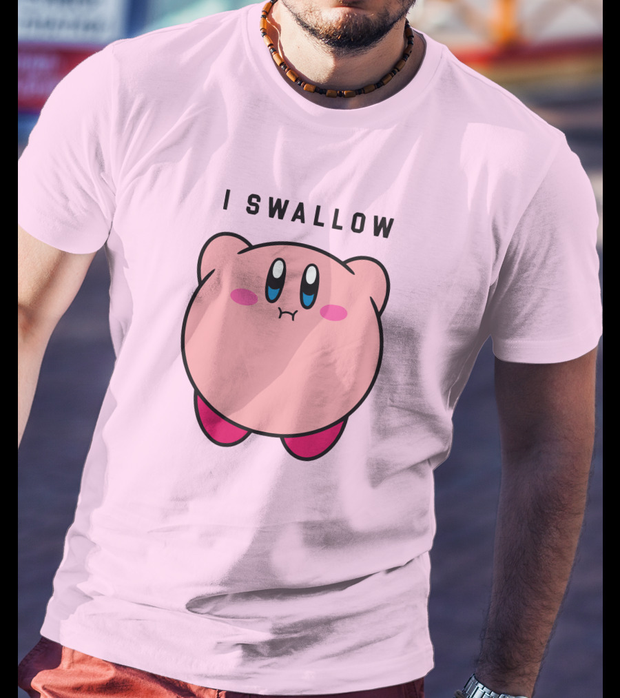 Kirby I Swallow Retro Gaming T-Shirt
