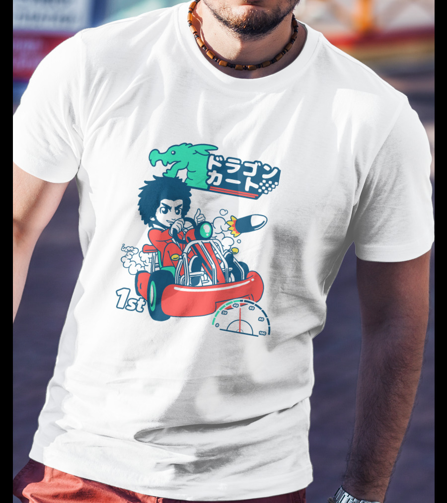 1st Place Racing With Rocket Power And Speedometer T-Shirt