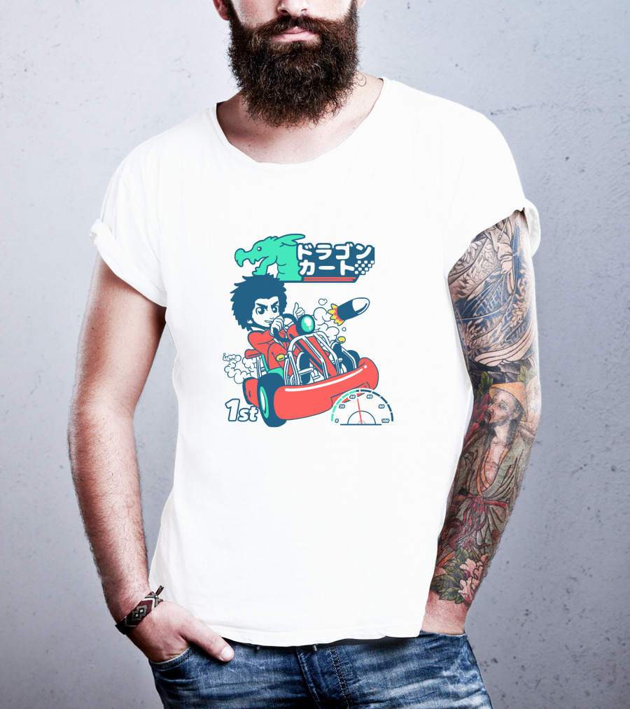 1st Place Racing With Rocket Power And Speedometer T-Shirt