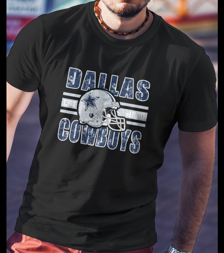 Dallas Cowboys Est 1960 Helmet T-Shirt