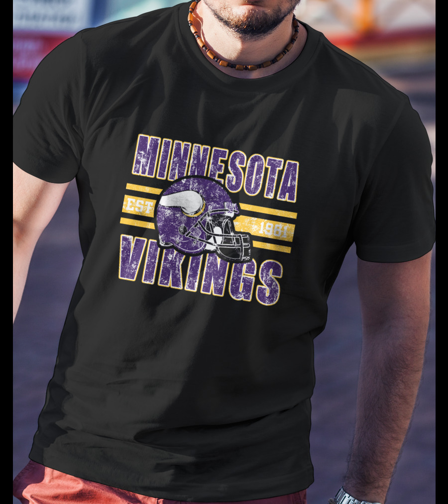 Minnesota Vikings Est 1961 Helmet DS0003-2D 18 T-Shirt