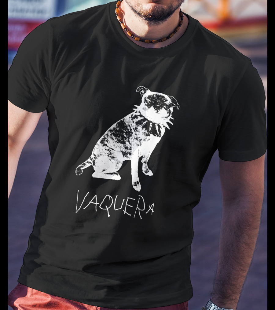 Vaquera Punk Dog Cowboy Hat Bandana Bold Attitude T-Shirt