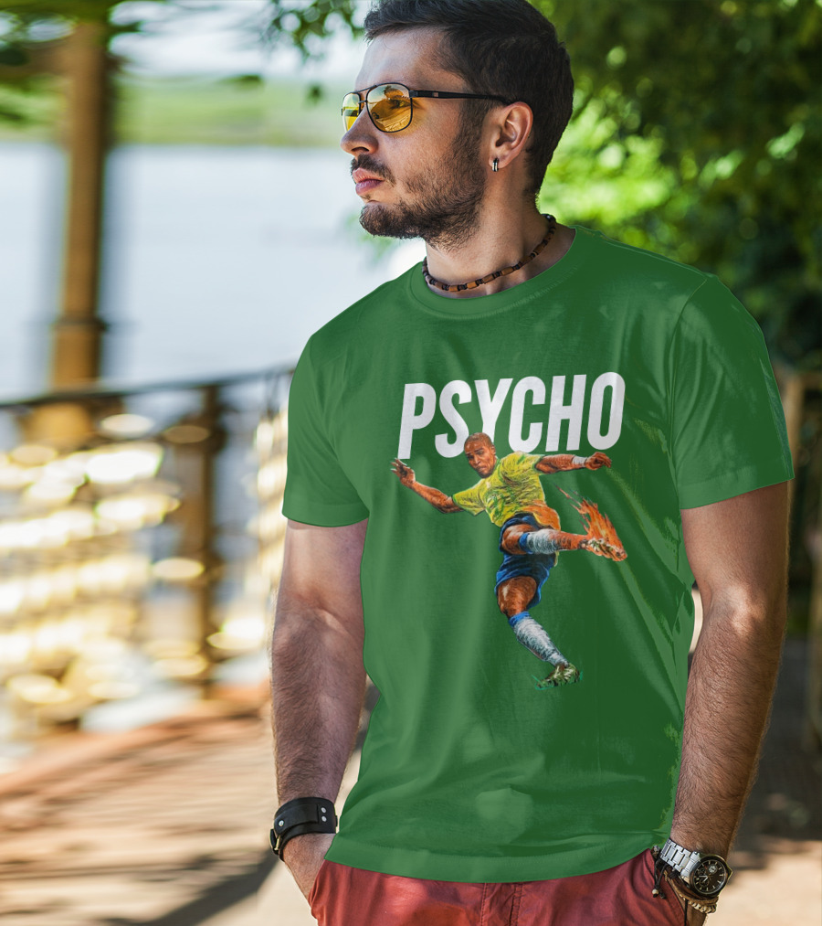 Adriano Psycho Soccer Kick With Flaming Shoe T-Shirt