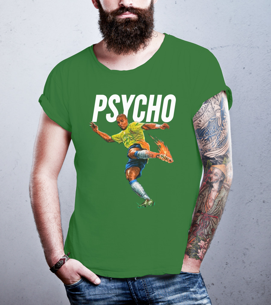 Adriano Psycho Soccer Kick With Flaming Shoe T-Shirt