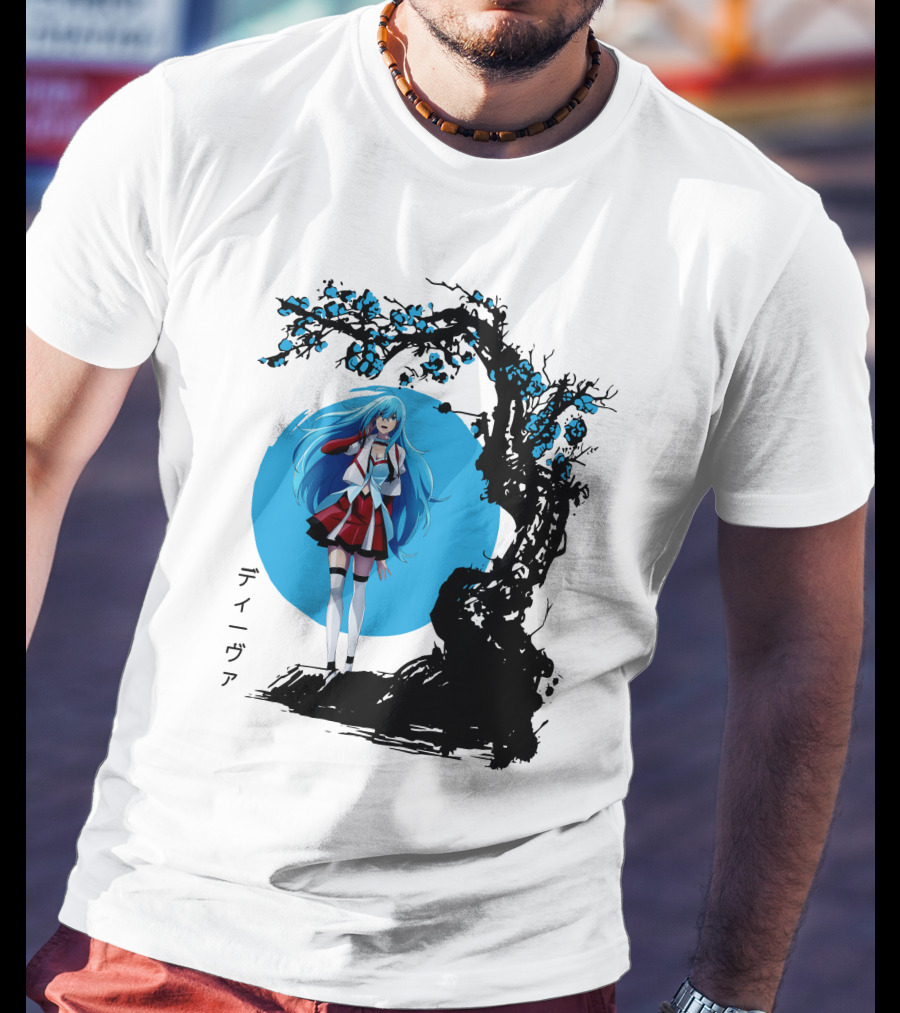 Vivy Fluorite Eye’s Song Blue Moon Anime Diva Character Sakura Tree T-Shirt