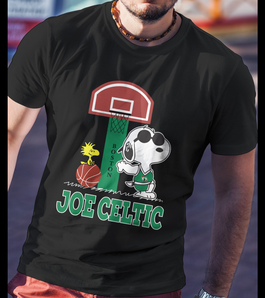 Snoopy Joe Celtic Boston Basketball Fan T-Shirt