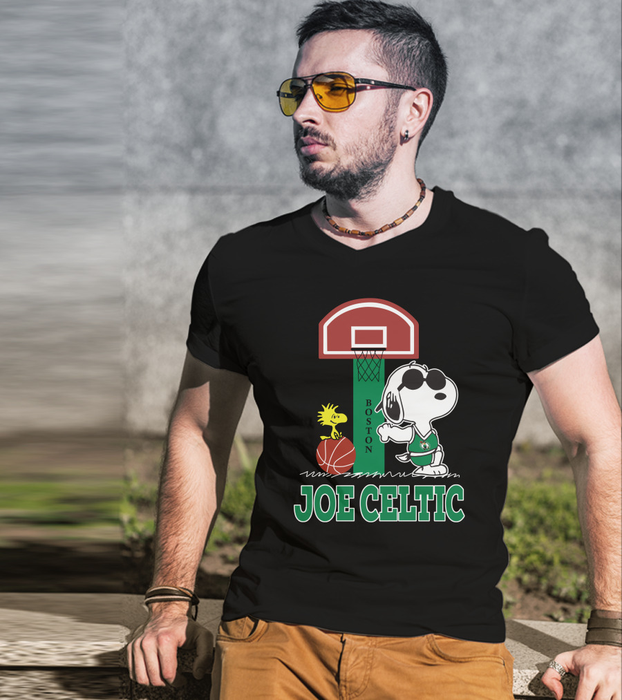 Snoopy Joe Celtic Boston Basketball Fan T-Shirt