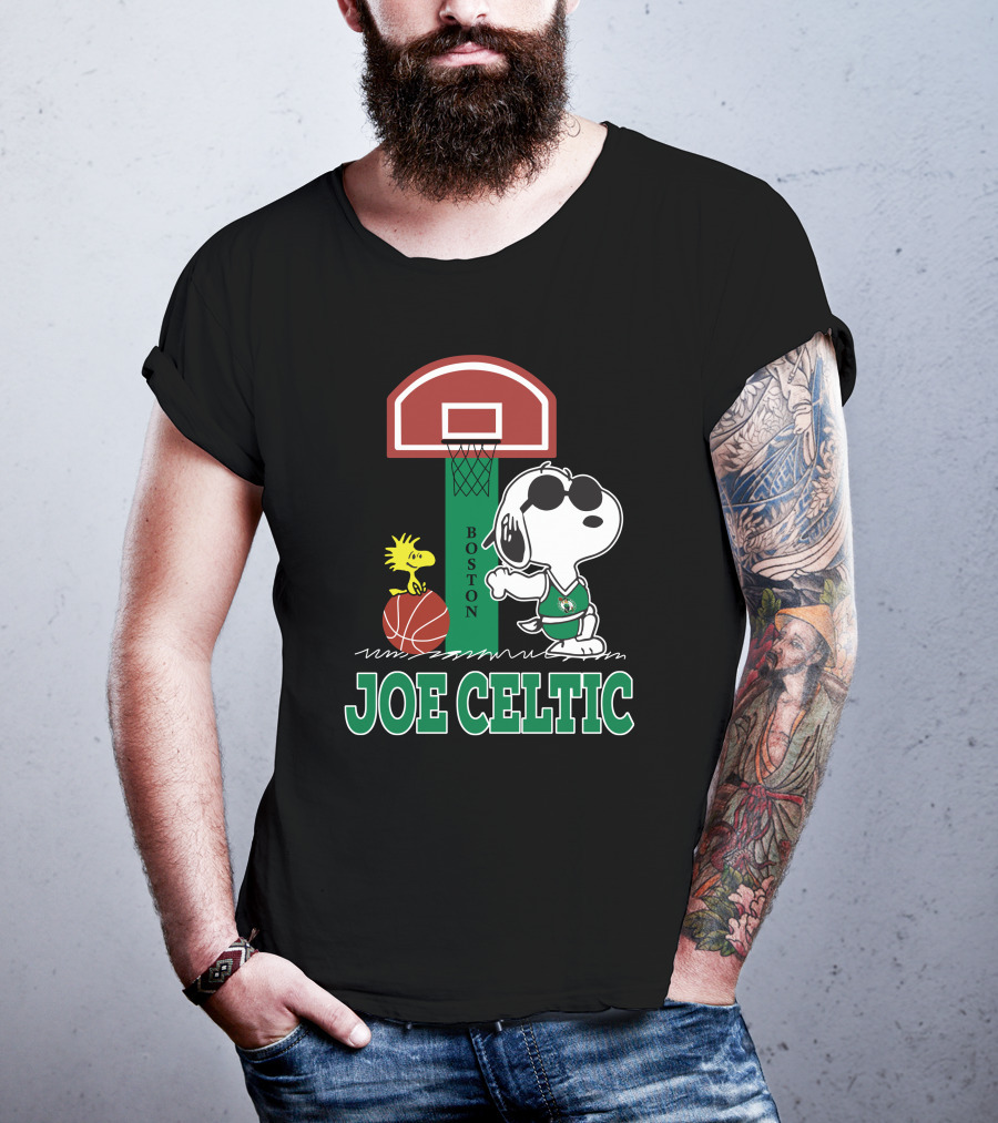 Snoopy Joe Celtic Boston Basketball Fan T-Shirt