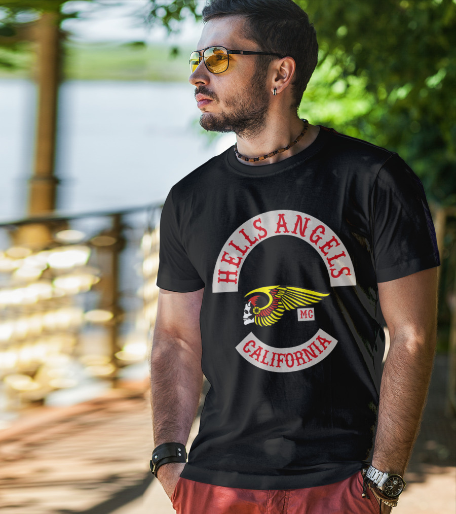 Hells Angels MC California Skull Wing T-Shirt