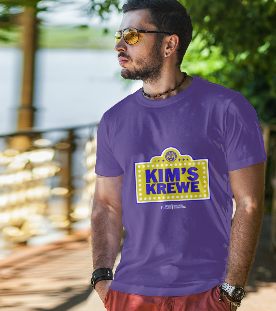LSU Tigers Women's Basketball Kim's Krewe Featuring Iconic Tiger T-Shirt