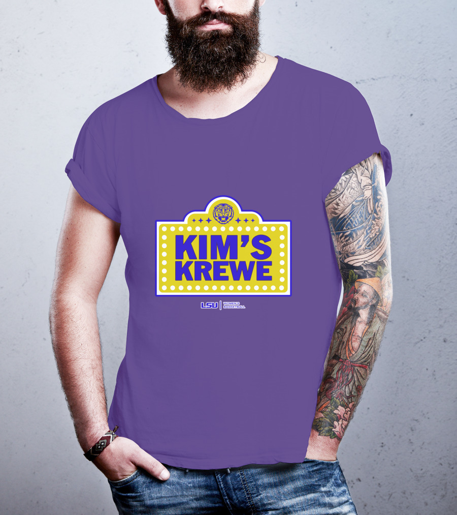 LSU Tigers Women's Basketball Kim's Krewe Featuring Iconic Tiger T-Shirt