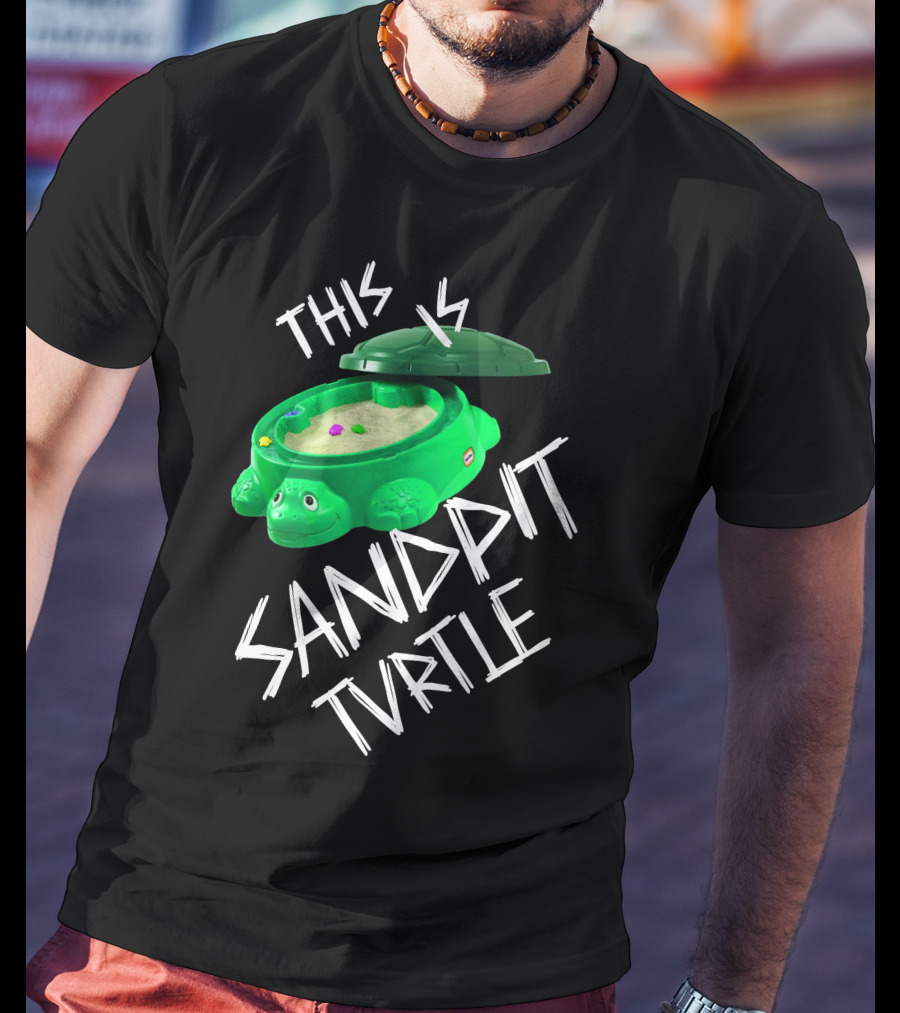 This Is Sandpit Turtle BMTH Meme White On Black Classic Merch T-Shirt
