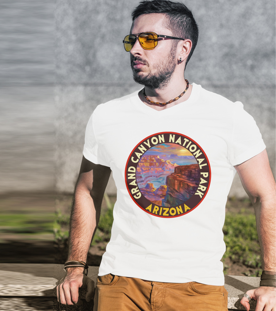 Grand Canyon National Park Arizona Vintage 80s Scenic Landscape T-Shirt