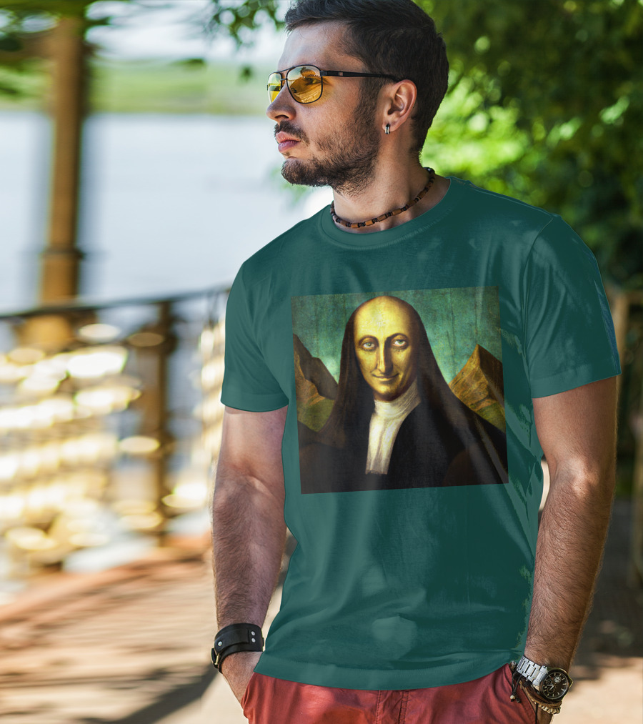 Sphinx Mona Lisa Hybrid Mysterious Smile T-Shirt