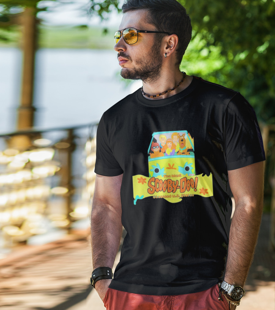 The Most Scooby Doo Obsessed U S States With Mystery Machine And Characters T-Shirt