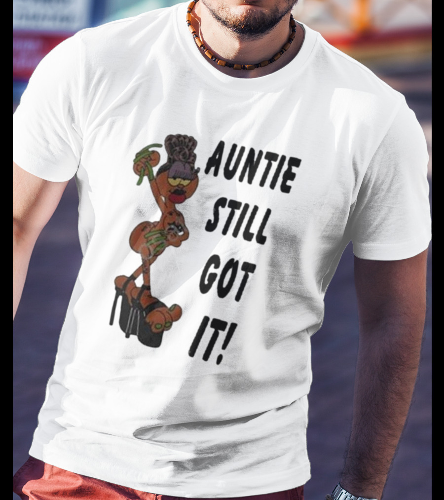 Auntie Still Got It High Heel Diva With Curlers And Coffee T-Shirt