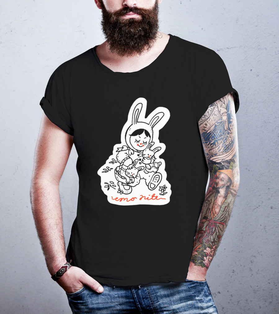 Emo Nite Bunny Sticker Woods Creature Trio T-Shirt